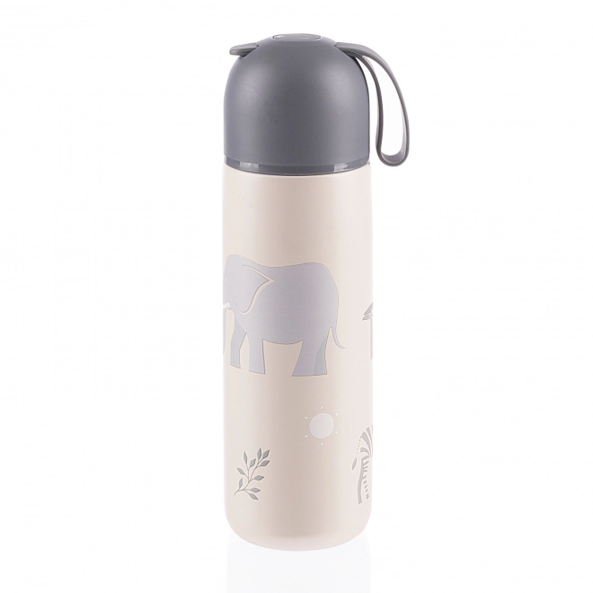 Vacuum Flask with Silicone Grip 400ml Safari