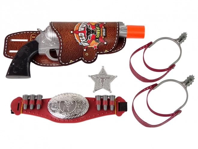 Cowboy Play Set with Revolver and Accessories