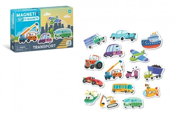 Transport Vehicles Magnet Set