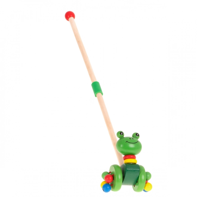 Wooden Push-Along Frog Toy