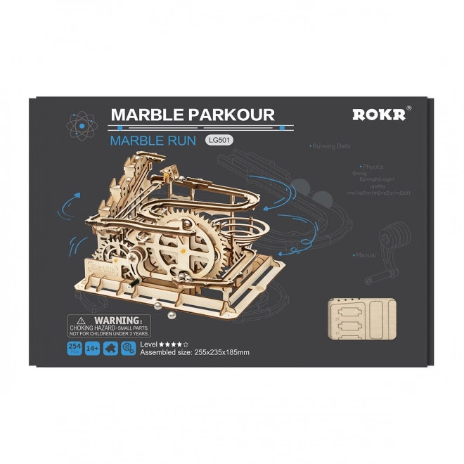 Rokr 3D Wooden Puzzle Marble Run Parkour