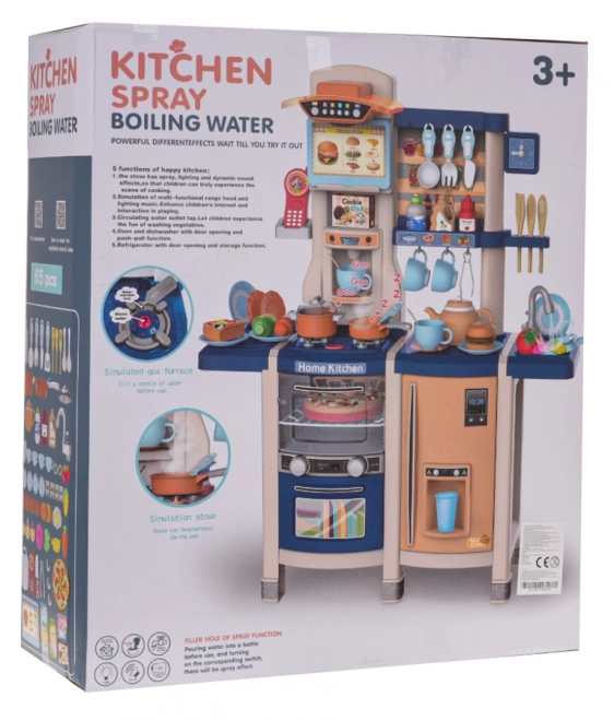 Interactive Kids Kitchen Set with Light and Sound Effects