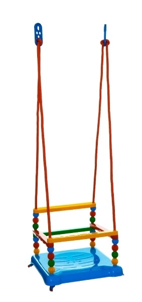 Colorful Kids Swing with Safety Guard – Blue