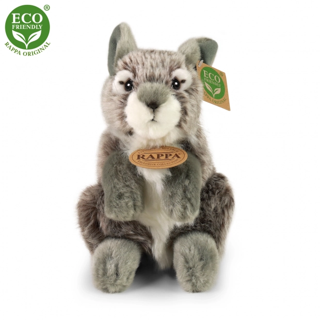 Stuffed Gray Sitting Rabbit 20 cm Eco-Friendly