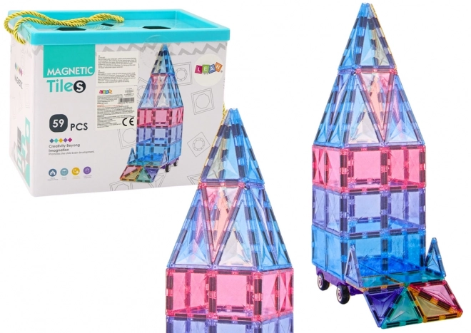 Colorful Magnetic Building Tiles Set