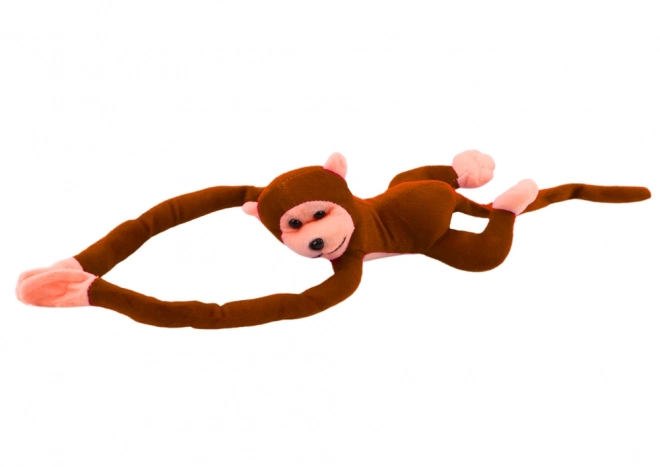 Plush Monkey with Sound, Dark Brown, 80 cm