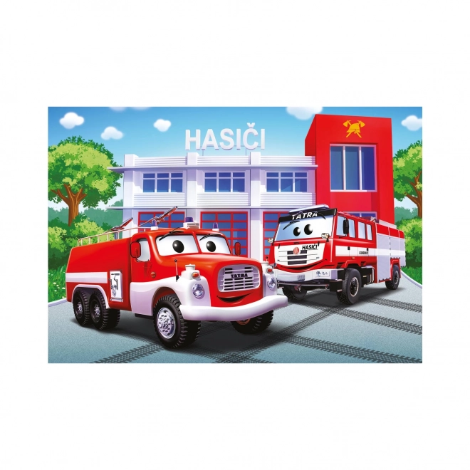 Dino Firefighter Tatra Puzzle 24 Pieces