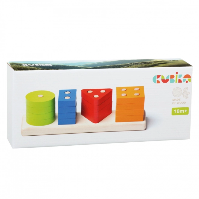 Cubika Shape Sorting Wooden Puzzle