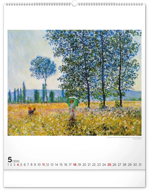 Wall Calendar Claude Monet 2025