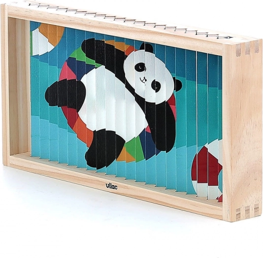 Puzzle en bois 4D Animaux par Vilac