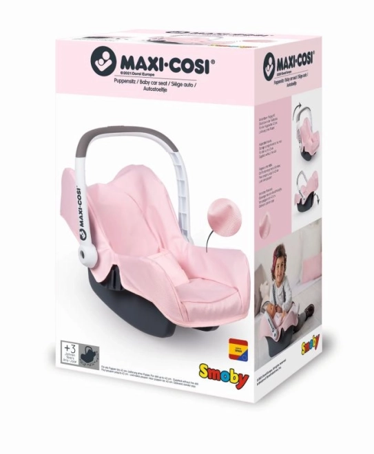 Car Seat For Dolls Light Pink