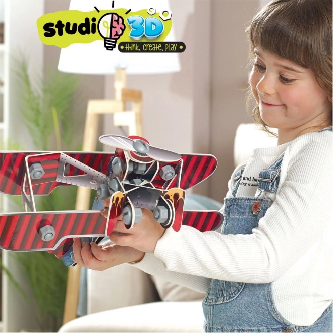 Educa Studio Biplane 3D Model Kit