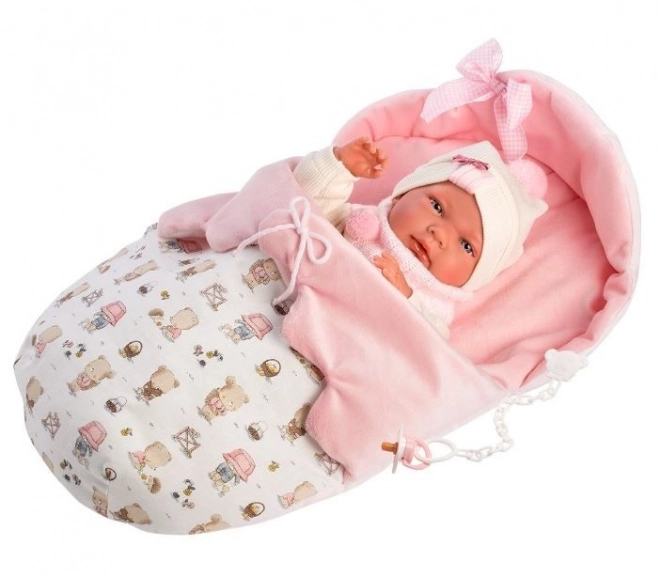 Realistic Newborn Baby Doll with Full Vinyl Body - 40 cm