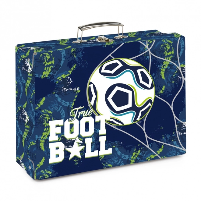 Rectangular Art Supplies Storage Case A4 Football Theme