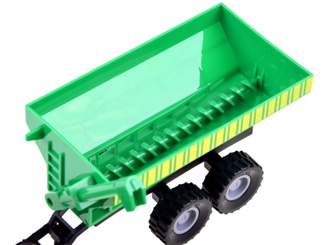 Farmer Tractor and Trailer Set