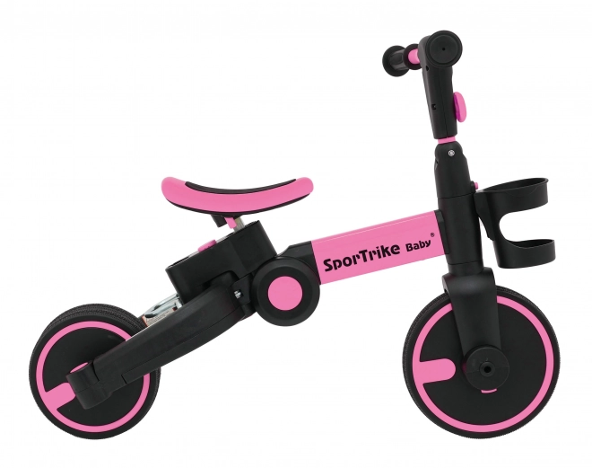 Happy Bike 3-in-1 Pink Tricycle