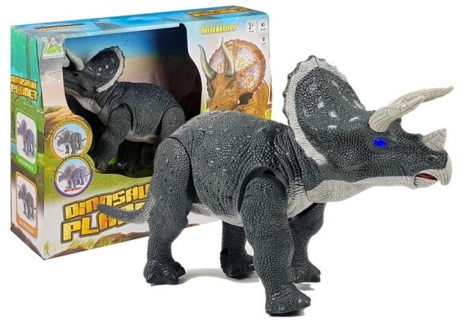 Large Battery-Powered Triceratops Dinosaur Toy