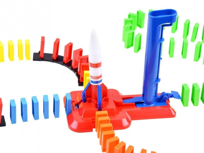 Educational Space Rocket Domino Toy