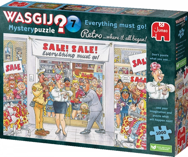 Wasgij Retro Mystery Puzzle: Everything Must Go - 1000 Pieces