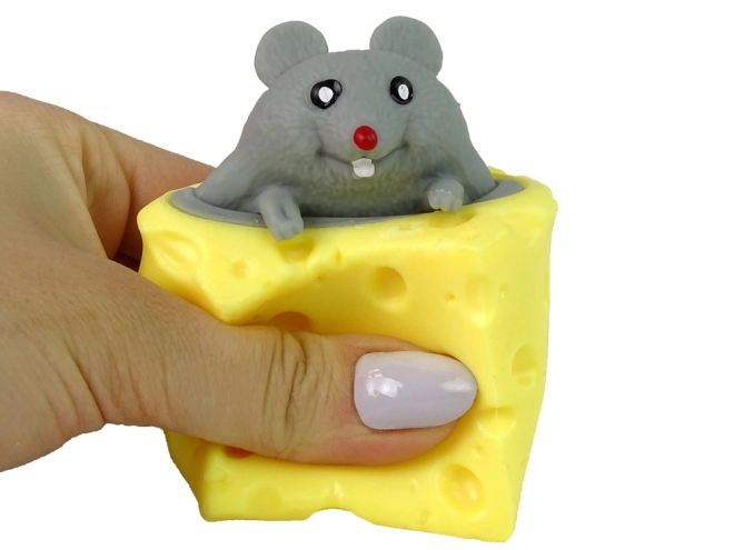 Mouse in Cheese Squishy Toy