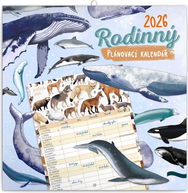 Family Planning Calendar Animalium 2026