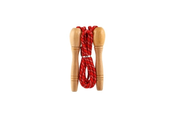 Adjustable Jump Rope with Wooden Handles