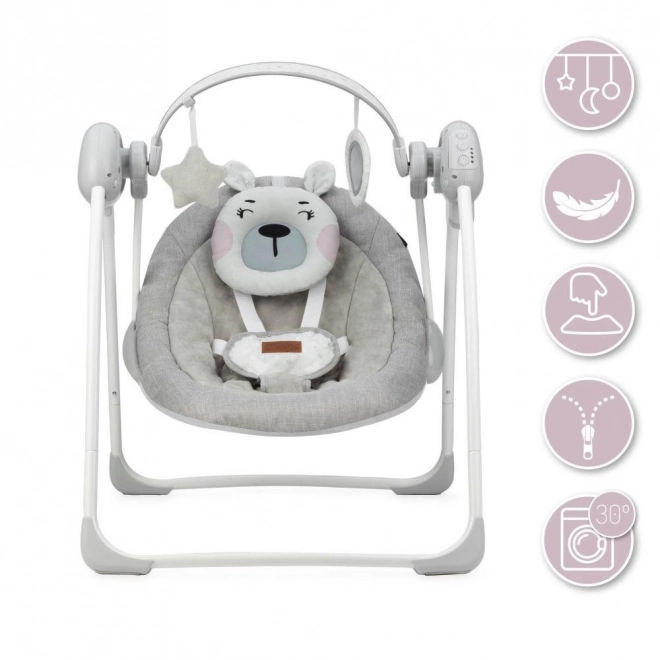 Baby Swing with Melodies - Pink Bear MoMi LISS