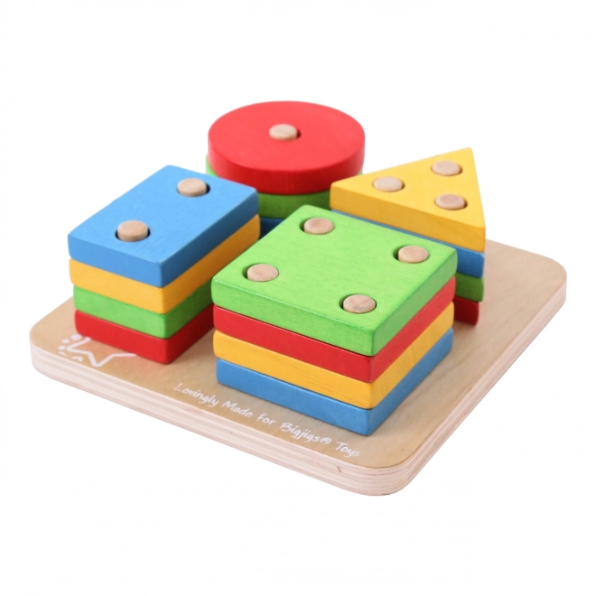 Bigjigs Baby Colorful Shape Stacker