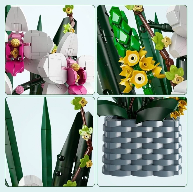 Construction Block Flower Bouquet Set