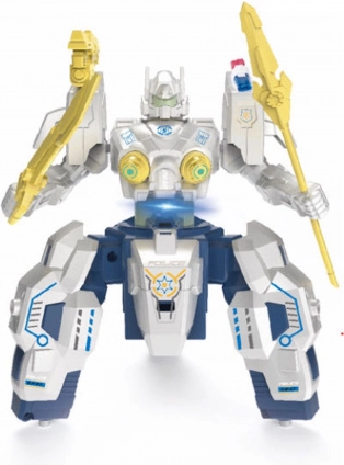 Police RC robot with smoke effect 19 cm