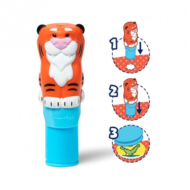 Tiger Sticker Book with Stamps