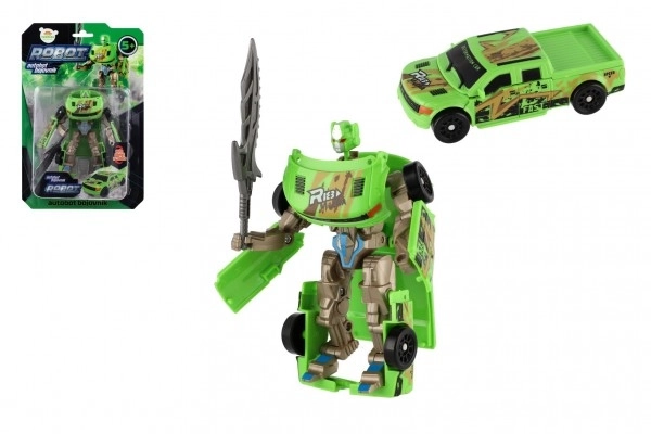 Green Transformer Toy Robot