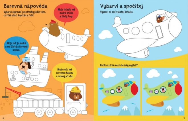 Aktivity se samolepkami - Vše, co jezdí
