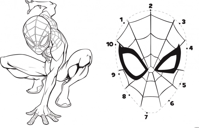 Double-Sided Spiderman Puzzle and Activity Set