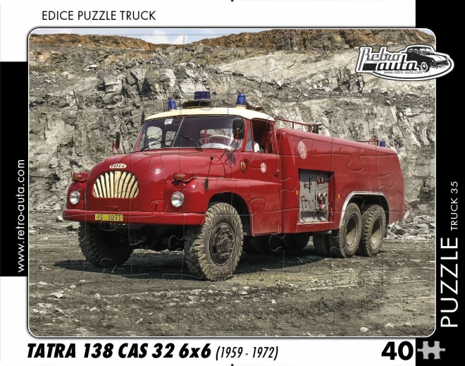 Retro Cars Puzzle Truck Tatra CAS 6x6