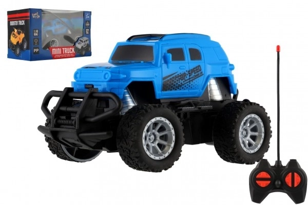 RC Mini Truck with Lights - Blue