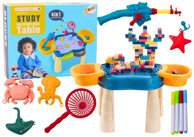 Multifunctional 4-in-1 Play Table for Kids