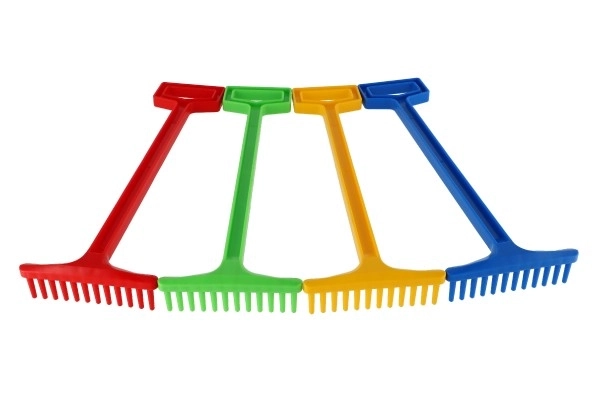 Plastic Rake 43.5cm - 4 Colors