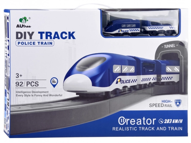 Large Electric Police Train Set