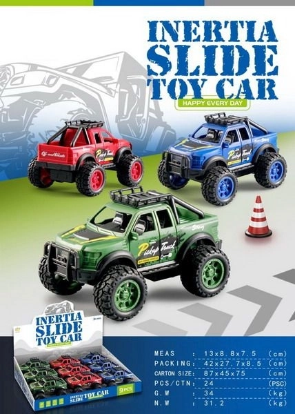 Off-road car with flywheel