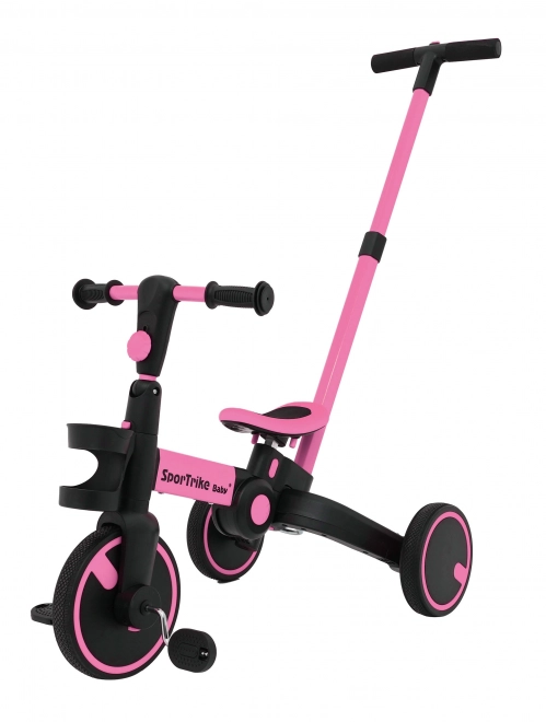 Happy Bike 3-in-1 Pink Tricycle