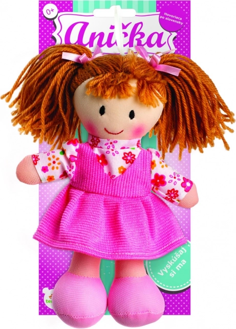 Poupée en peluche Ani0dka 20 cm, parlant slovaque