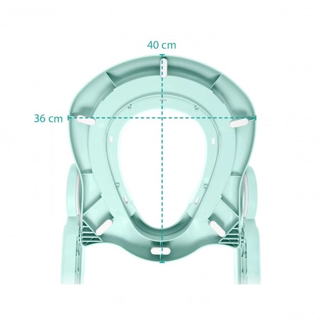 Adjustable Kids Toilet Ladder - Ice Green