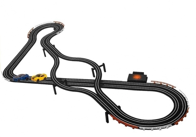 Racing Track with Slot Cars Set