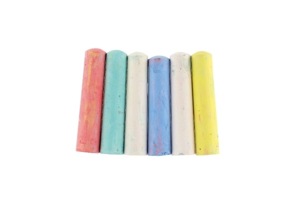 Colorful Sidewalk Chalks - 6 Pack