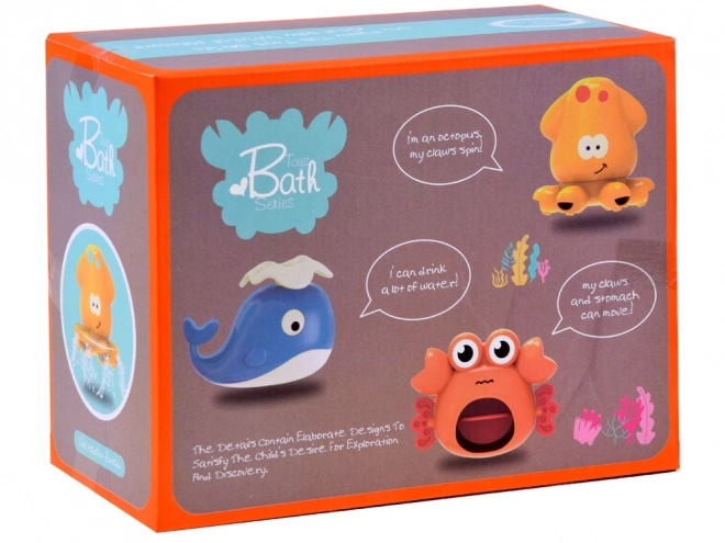 Bath Toy Overflow Fountain with Sea Animals