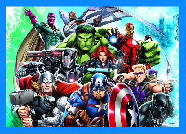 Brave Avengers 4 in 1 Puzzle by Trefl