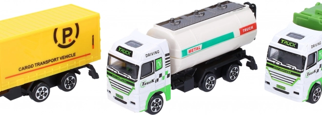 Metalen vrachtwagen 12 cm