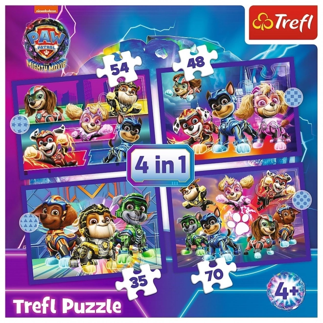 Paw Patrol Heroes 4-in-1 Puzzle Set