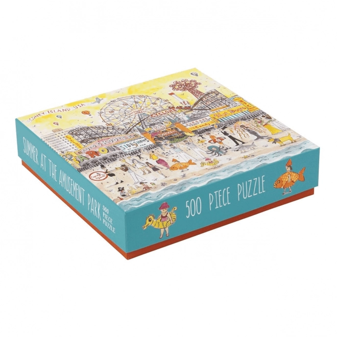 Galison puzzle summer at the amusement park 500 pieces